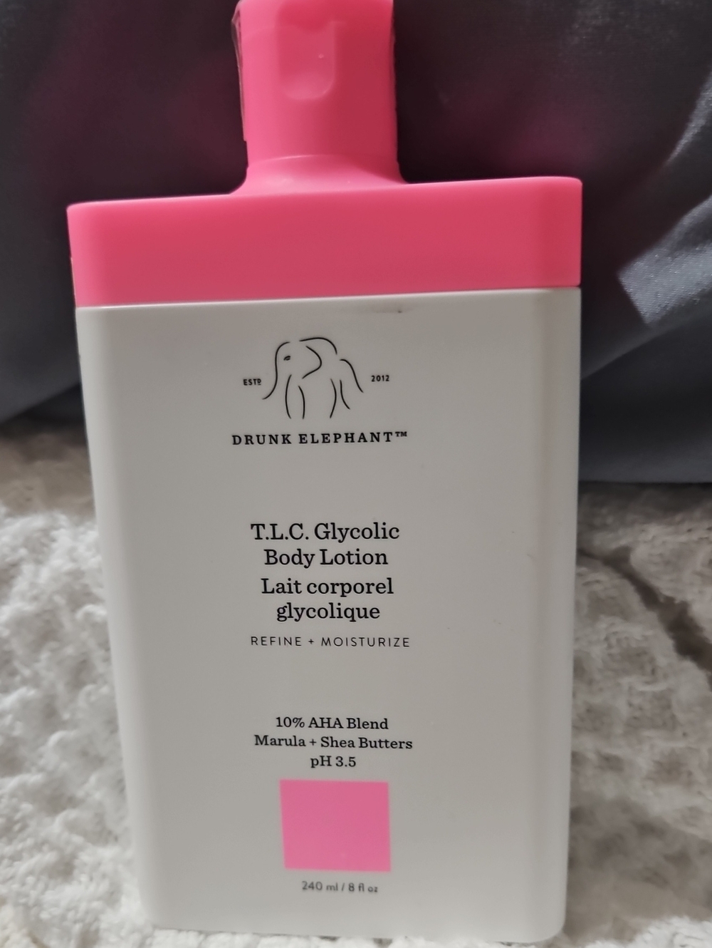 Drunk Elephant T.L.C. Glycolic Body Lotion – Pink and White